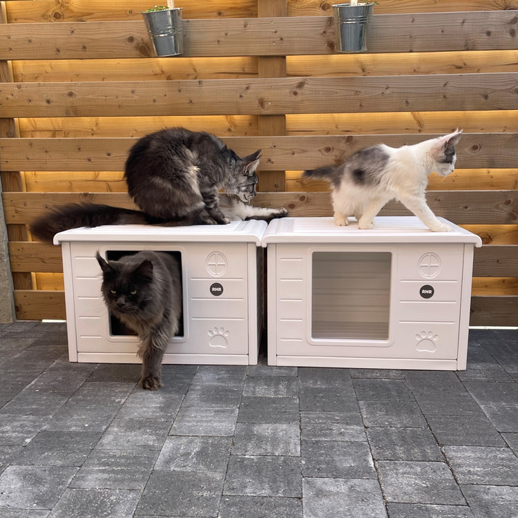 Cat House Villa de Luxe for Outside and Inside (White)
