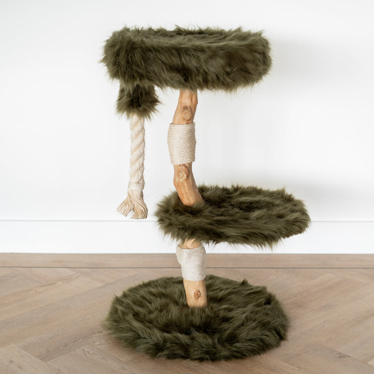 Cat Tree Furry Bengal (Forest Green)