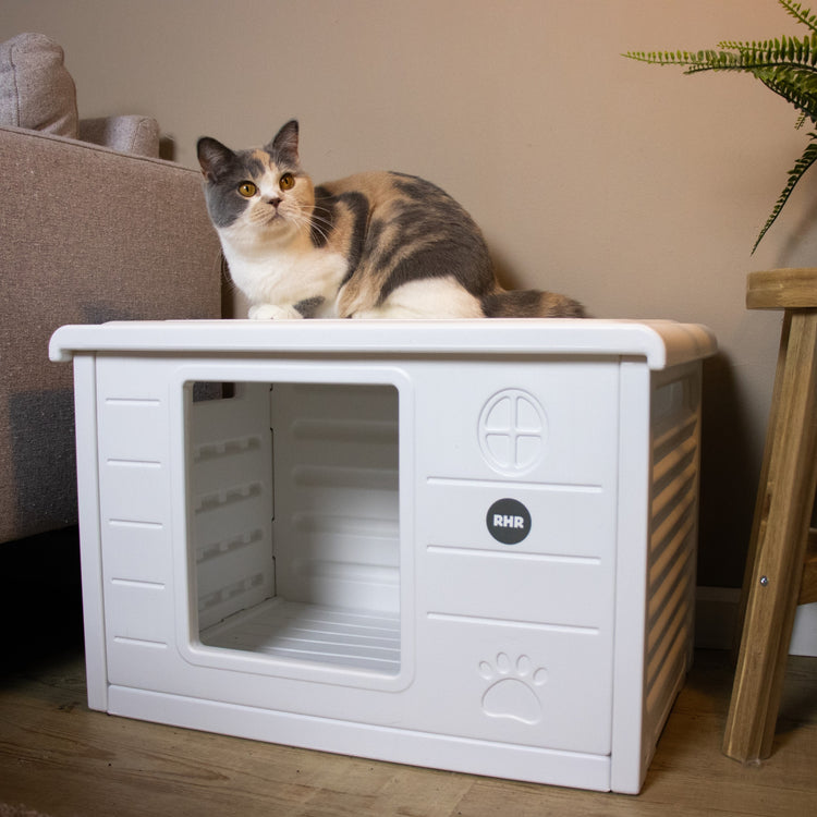 Cat House Villa de Luxe for Outside and Inside (White)