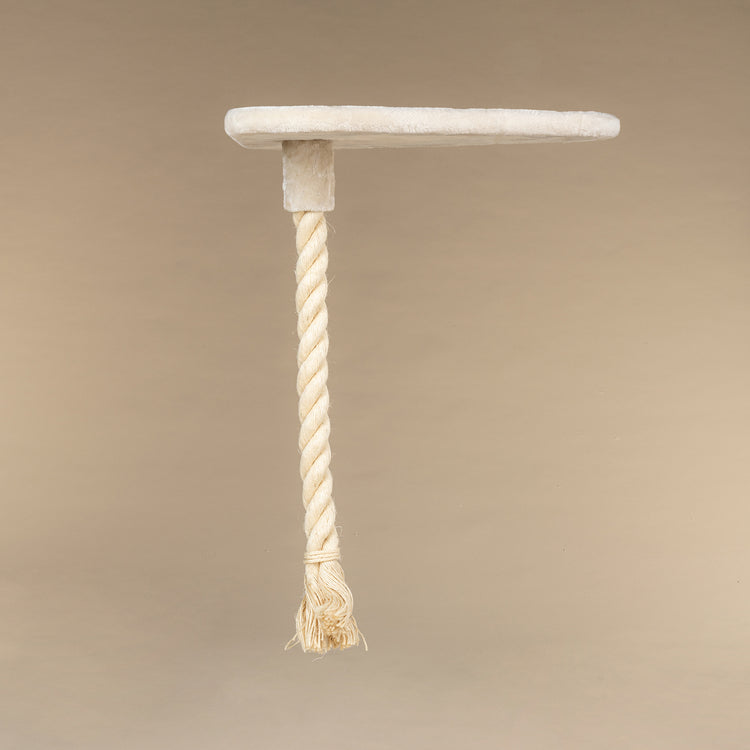 Large, Cream Lying Area Step With Play Rope Triangular (for 12, 15 or 20 cm poles)