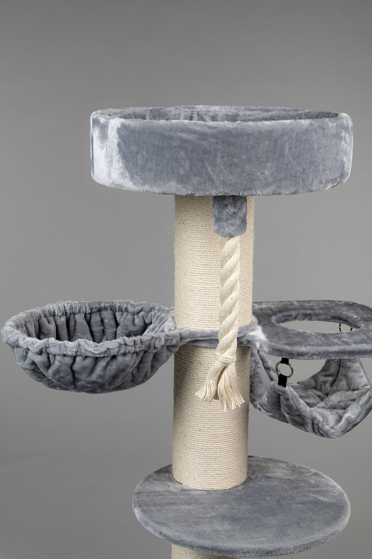 Cat Tree Maine Coon Sleeper Crown Plus (Light Grey)