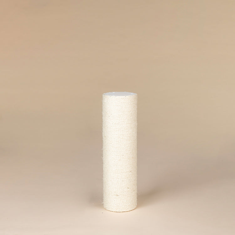 Sisal Pole 50 cm x 15 cmØ - M8 - 3 Screw Holes (Cream)