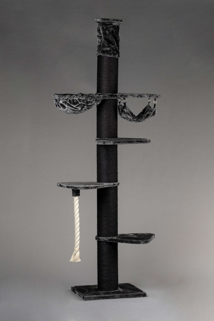 Cat Tree Maine Coon Tower Blackline Crown (Dark Grey)