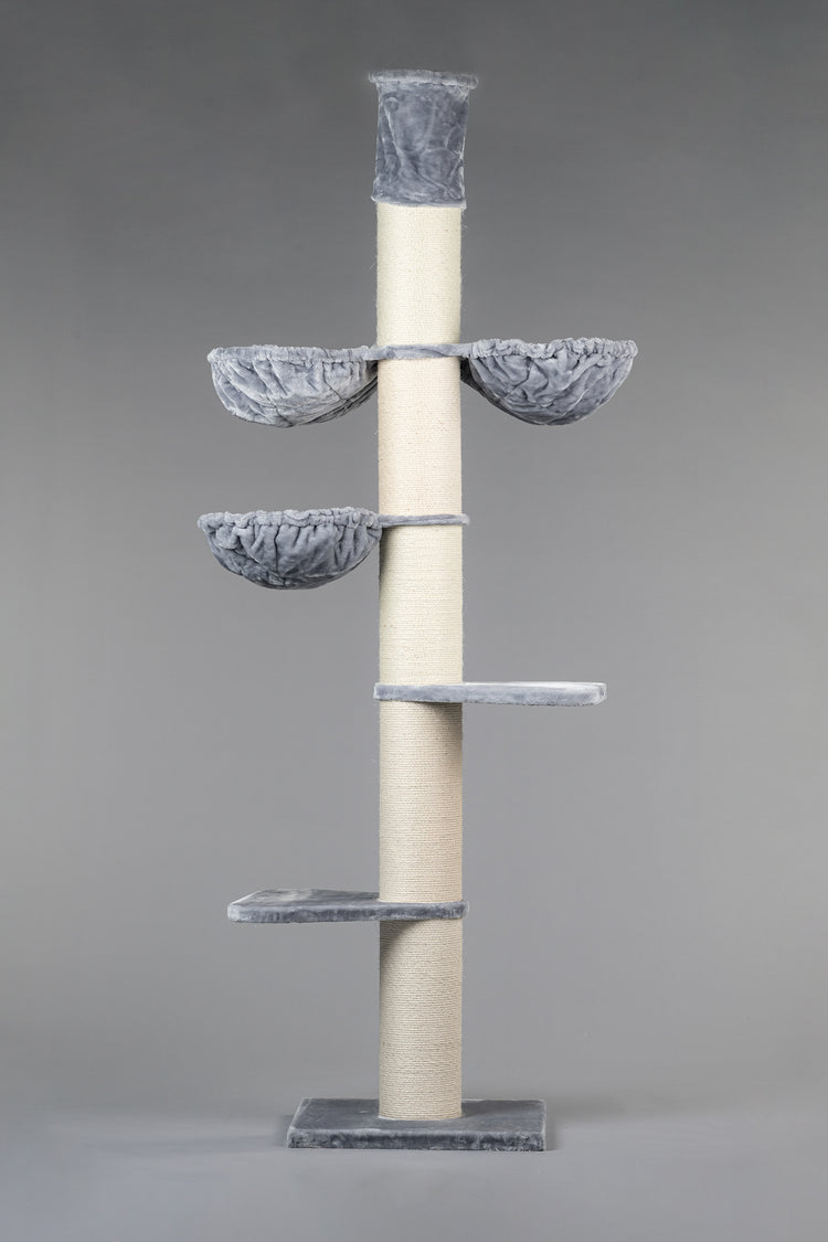 Cat Tree Maine Coon Tower Plus (Light Grey)