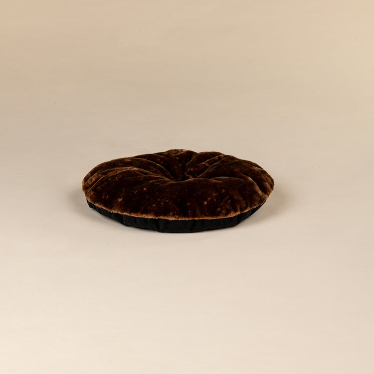 Brown, 50 cm Diameter Round Seat (incl. cushion)